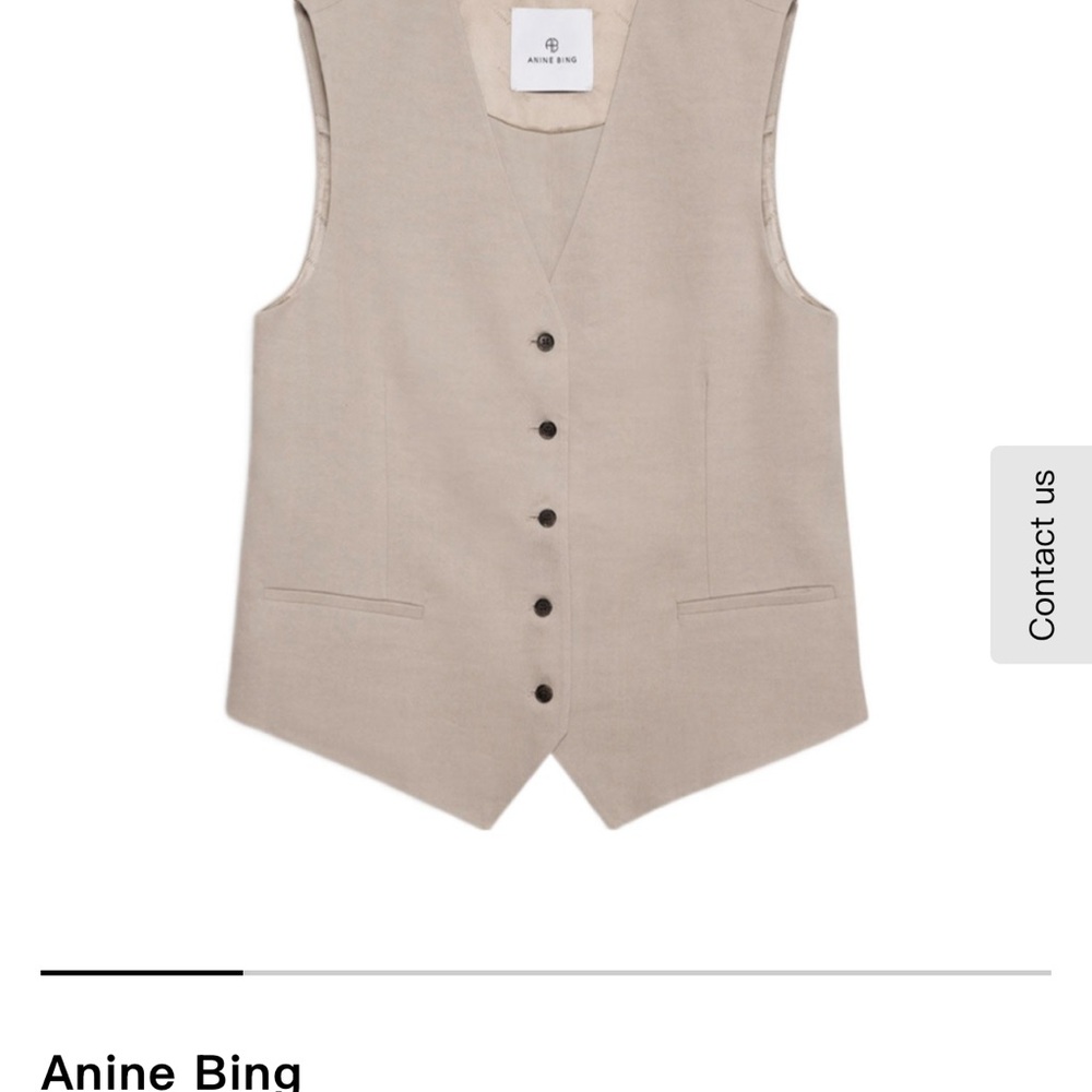 Anine Bing Light Tan Vest